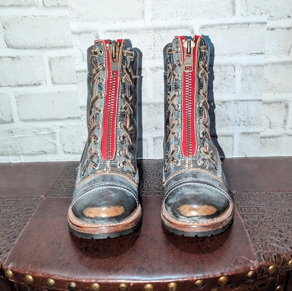 Freebird Liverpool Boot Size 8 RED ZIPPER Ice Color - Picture 11 of 12